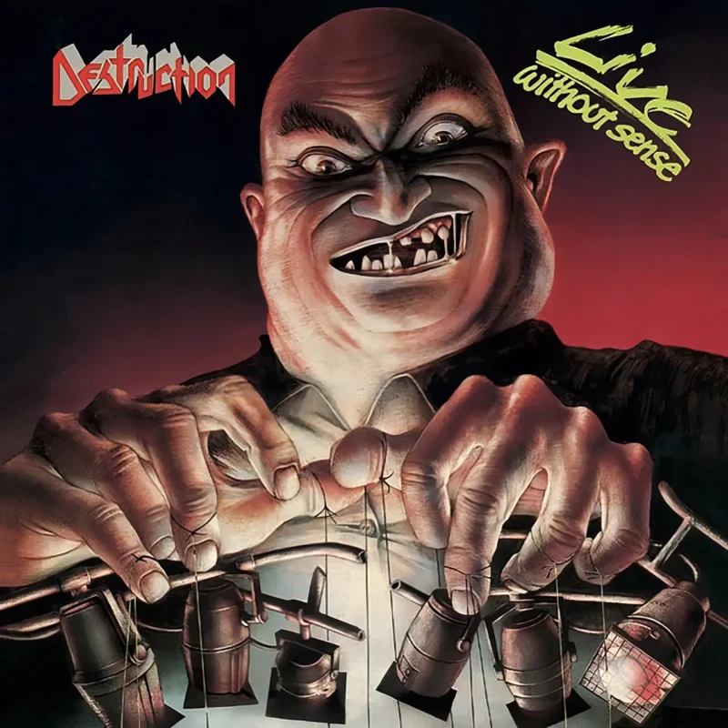 DESTRUCTION LIVE WITHOUT SENSE cd cover