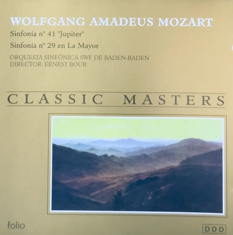 WOLFGANG AMADEUS MOZART Sinfonias CLASSIC MASTERS