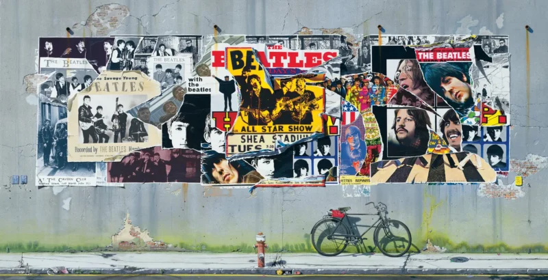 THE BEATLES anthology wall