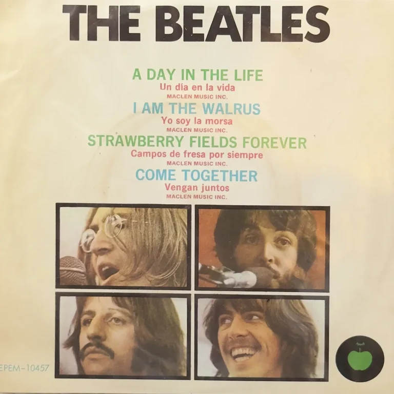 THE BEATLES SINGLE MEXICANO a day in the life im the walrus come togheter